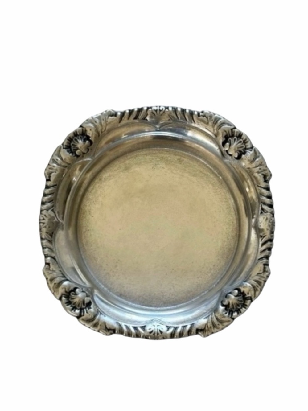 NEW Wilton Armetale Vintage Pewter Ornate Wine Bottle Coaster